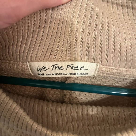 We The Free Tan Cowl Neck Sweater - Picture 2 of 6